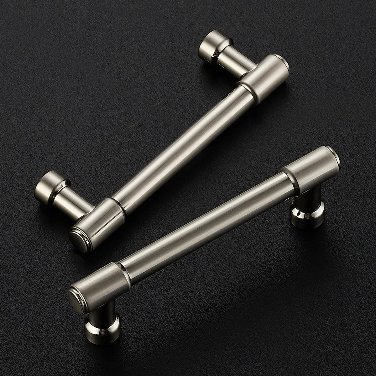 Brushed Nickel Cabinet Handles Modern Pulls,3-1/2 Inch,5 Pack