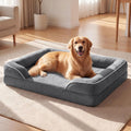 Waterproof Orthopedic Dog Bed for Extra Large Dogs with Bolster