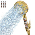 Filtered Shower Head with Handheld High Pressure 9 Spray Mode Showerhead Detachable Shower Head Water Softener