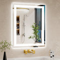 24"x30" LED Bathroom Mirror with Lights, Anti-Fog, Backlit + Front Lit, Dimmable, Led Vanity Mirror for Wall, Lighted
