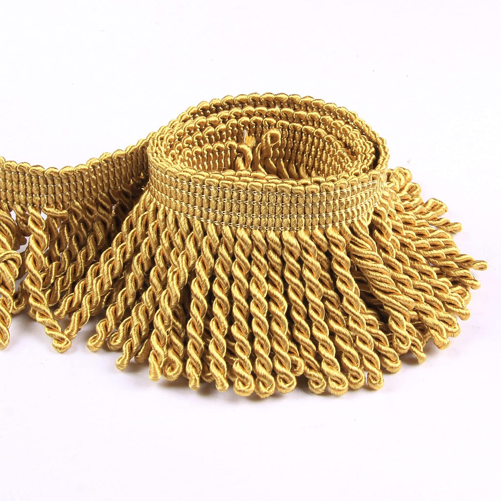 Bullion Fringe Trim 10 Yard x 2.5 Inches Curtain Fringes Trim