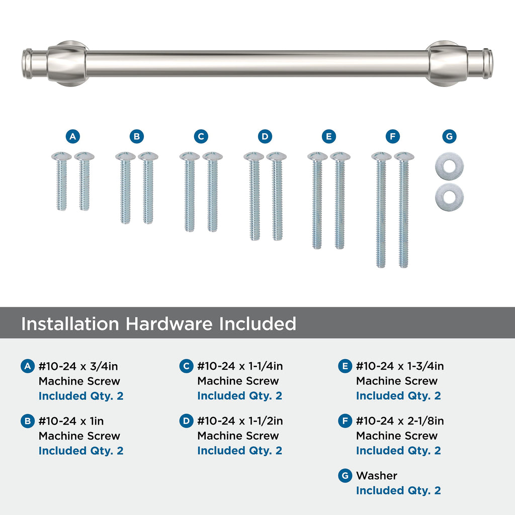 6-5/16" Winsome Polished Nickel Drawer Pull