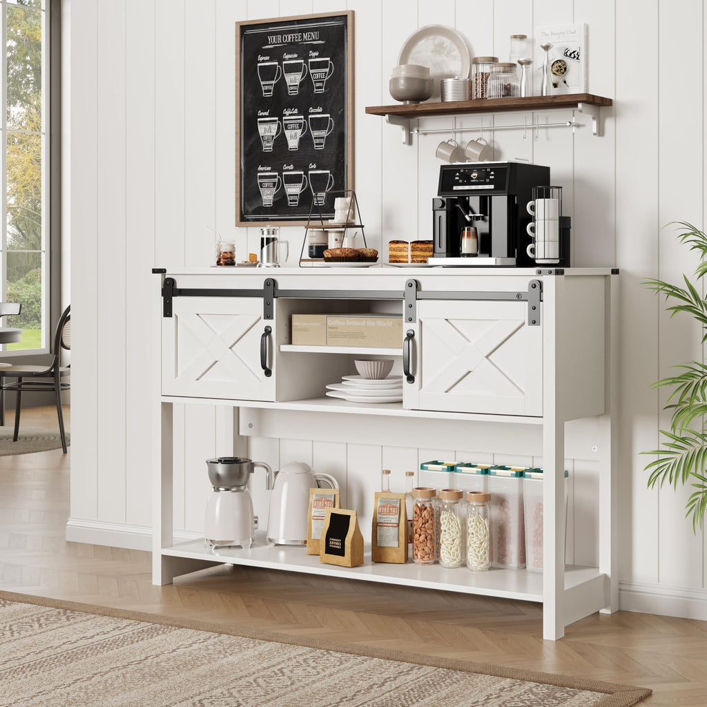 Farmhouse Entryway Table with Storage