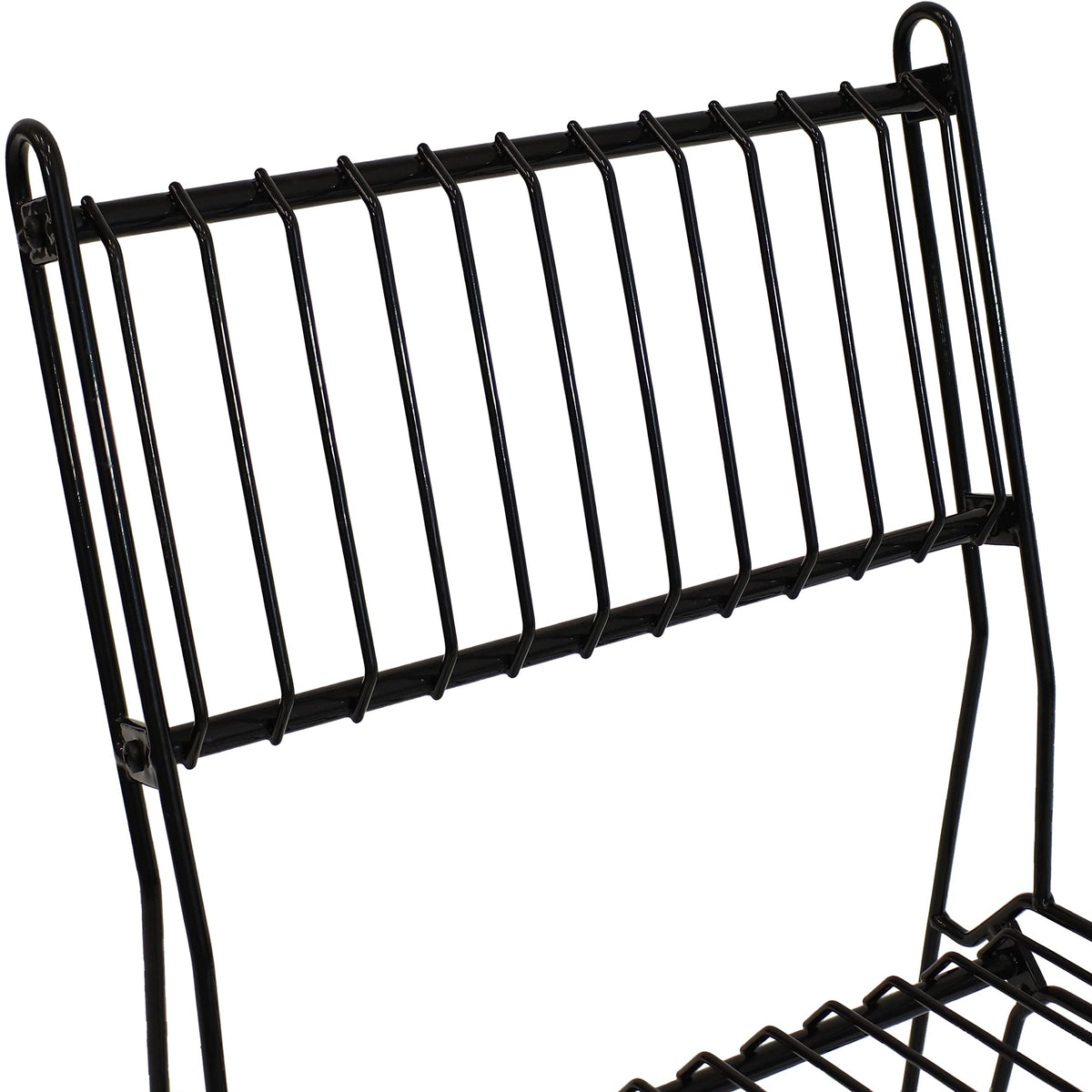 Inspired Bertoia Style Modern Steel Wire Armless Outdoor Dining Chair - Black