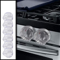 6 Pack Clear Stove Knob Safety Covers - Protect Little Kids with A Child Proof Lock for Oven/Stove Top/Gas Range