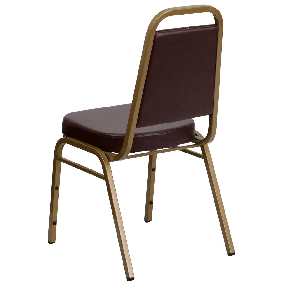 Hercules Vinyl Banquet Chair, Brown, 4-Pack