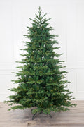 9 Foot European Balsam Fir Artificial Christmas Tree Pre-lit with Dual LED Lights (9ft Pre-lit)