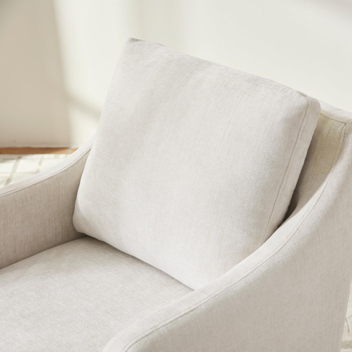 Upholstered Set of 2, Dining Room Chairs with Casters