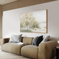 Green White Wall Art Decor Framed Canvas Wall Art Decorations Modern Wall Art Large Landscape Wall Art Prints Canvas
