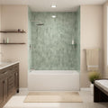 Prism 60 in. L x 30 in. W Acrylic Alcove Left-Hand Drain Bathtub, White