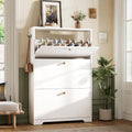 Shoe Cabinet with 3 Flip Drawers, Narrow Shoe Organizer Cabinet, Freestanding Shoe Rack Cabinet, Modern Shoe Storage