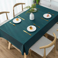 Rectangle Table Cloth, 100% Waterproof Tablecloth Oil Proof Spill Proof Vinyl Table Cloth, Wipe Clean Plastic Table