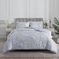 Vintage Botanical Rose Floral Bedding Set 3Pcs Duvet Cover Set 100% Long Staple Cotton Soft Bird Branch Print