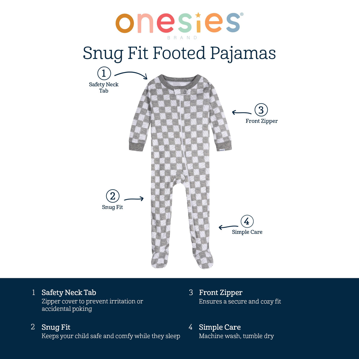 Baby-boys pack Sleep 'N Play Footies, Smiles