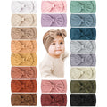 20 Pcs Baby Girl Bows and Headbands, Elastics Nylon Hairbands