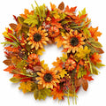 Fall Wreaths for Front Door, Autumn Thanksgiving Door Wreath Fall Decor