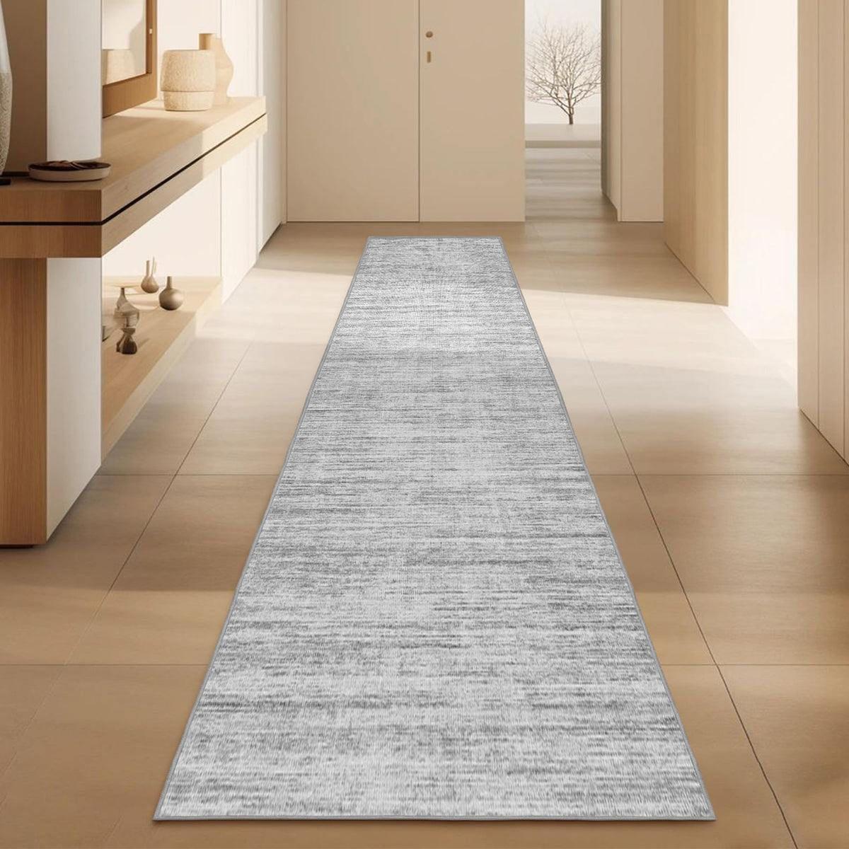 Runner Rug Runners 12ft Non-Slip, Long Abstract Kitchen Rug Runners, Stain Resistant Soft Washable Runner