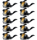 10 Pack Interior Privacy Door Handle Levers Lock Keyless, Matte Black