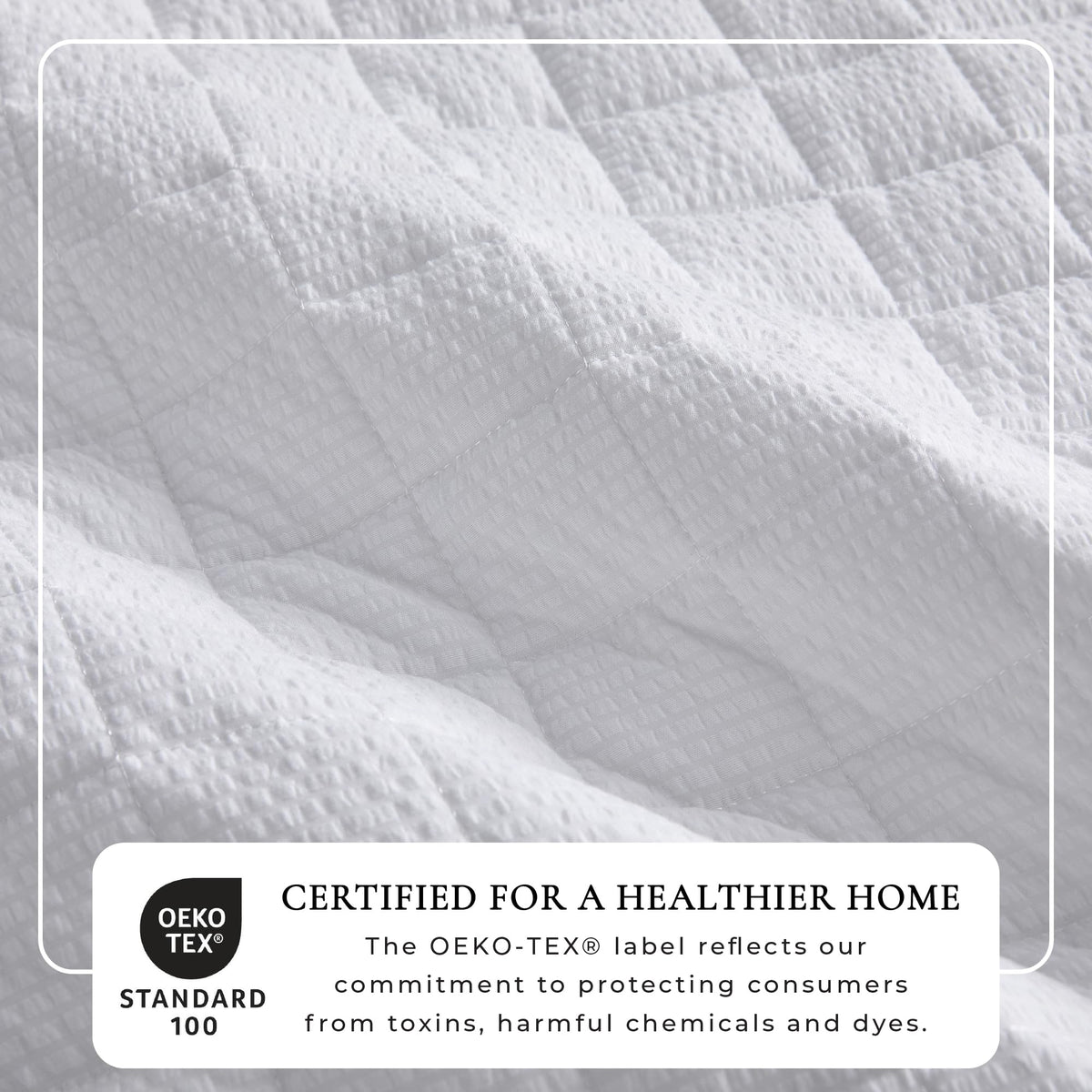 Quilt Set - 3-Piece Seersucker Box-Stitched Bedding Set - Soft, Lightweight, All-Season