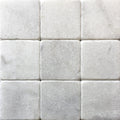 Carrara White 4x4 Tumbled Marble Tile for Wall and Floor