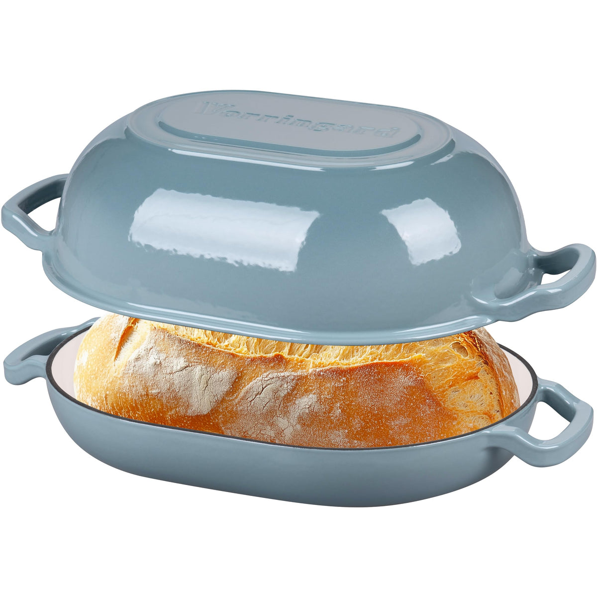 Enameled Cast Iron Sourdough Bread Oven, Dutch Oven, Loaf Cast Iron Bread Pan made Bread Baking, Meatloaf Pan with
