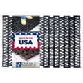 Durite Outdoor Entrance Mat Runner, Recycled Rubber Tire-Link Doormat, Heavy Duty Non-Slip Herringbone Weave, Open