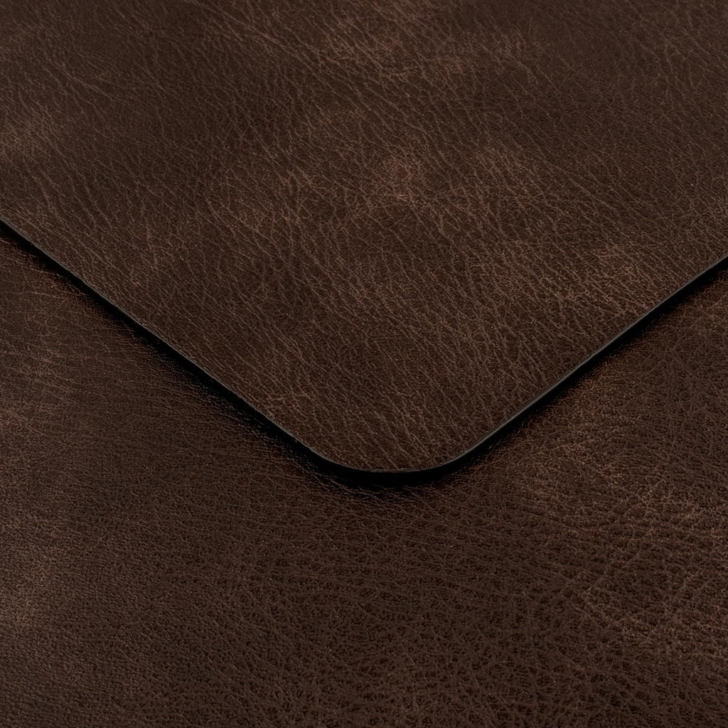 Fall Placemats Set of 6, Heat Resistant Faux Leather, Coffee