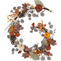 6ft Fall Maple Leaves Garlands for Mantle with Pumpkins