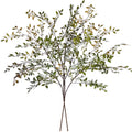 Artificial Greenery Stems, 43.3" Nandina Branches Tall Faux Plant Stems for Vase, Greenery Decor Stems Leaves Bunches