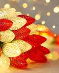 C9 Christmas Lights Outdoor, Red & Warm White, Total 68FT 100 LED