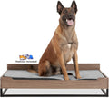Milo Wooden Elevated Dog Bed with Soft Foam Mattress, Large