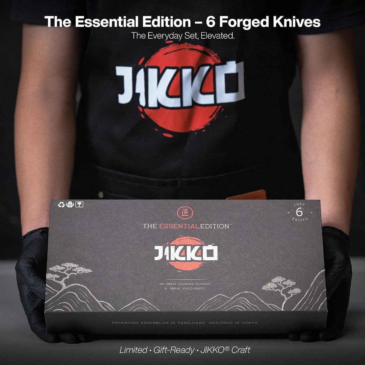 New Reinforced Carbon Steel Japanese Kitchen Knife Set - DiamondRazor Series - Ultra Sharp Japanese Knife Set & Chef