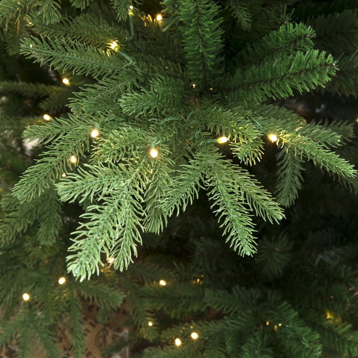 Rocky Mountain Balsam Fir Christmas Tree Pre-lit with LED Lights Upgraded Remote Control 274cm, Realistic