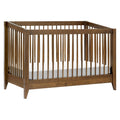 Sprout 4-in-1 Convertible Baby Crib, Natural Walnut | GREENGUARD Gold Certified, Converts to Toddler Bed, Daybed &