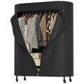 Clothes Rack with Cover Heavy Duty Rolling Portable Closet 380LBS