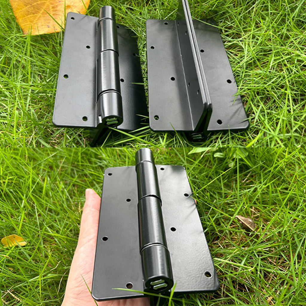 Upgraded 5.75" Aluminum Self Closing Gate Hinges, Fence Gate Hinge for Aluminum | Vinyl | Iron | Wood Gates, Self