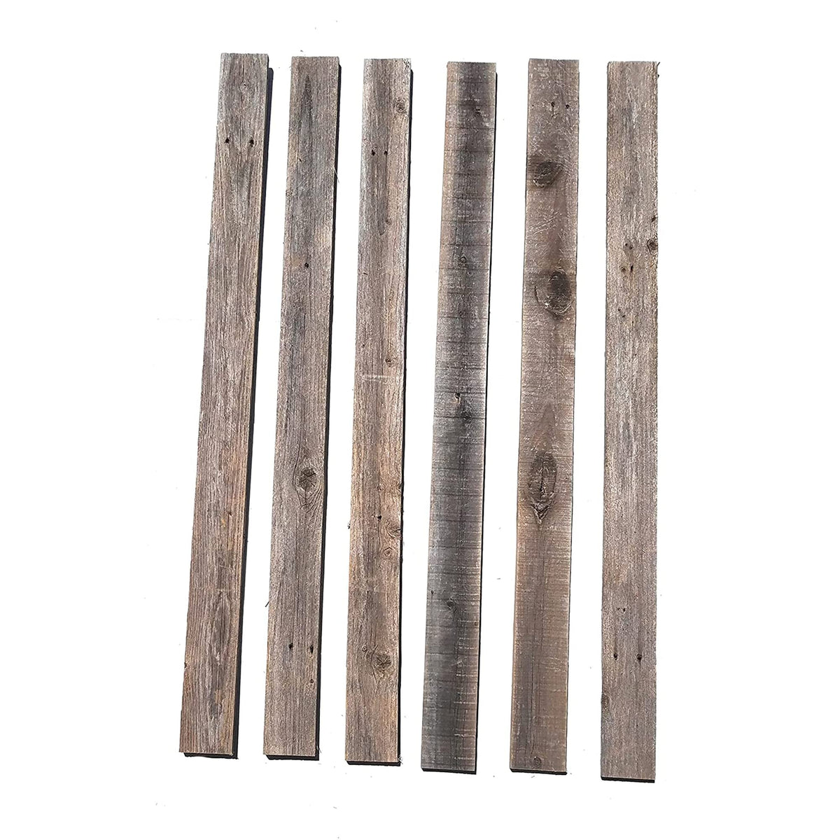 Real Wood Nail Up Application Rustic Reclaimed Naturally Weathered Barn Wood Accent Paneling Board Planks Walls (8