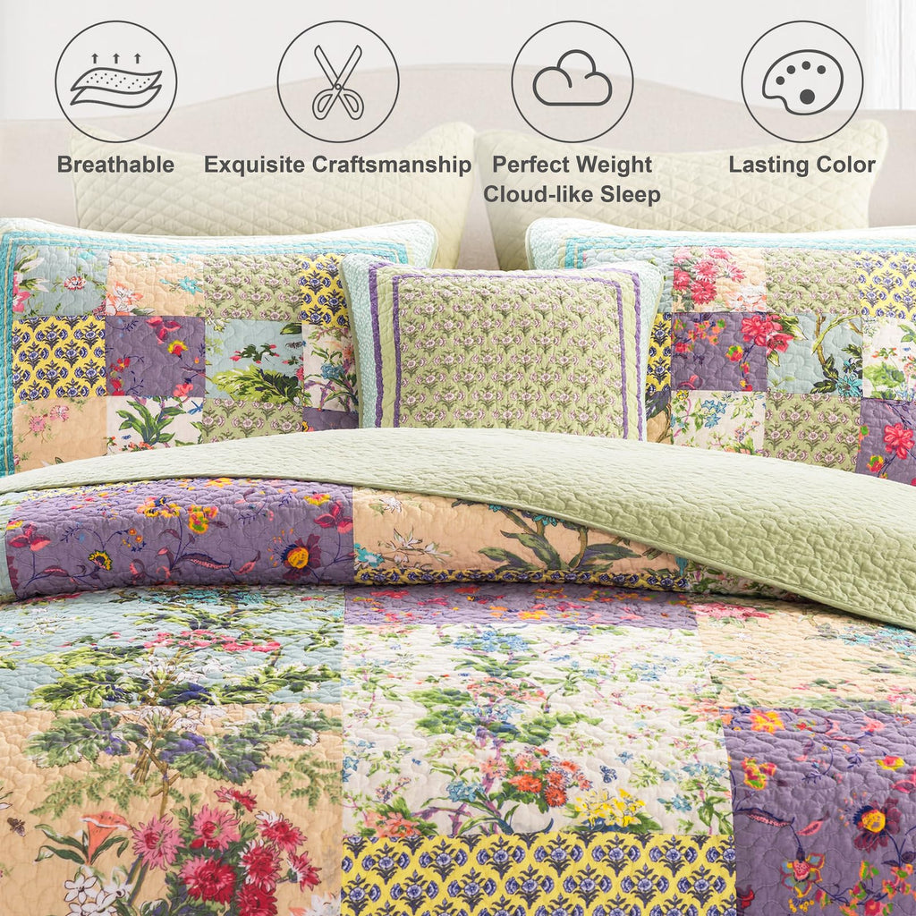 Quilts Patchwork Bedspread Set