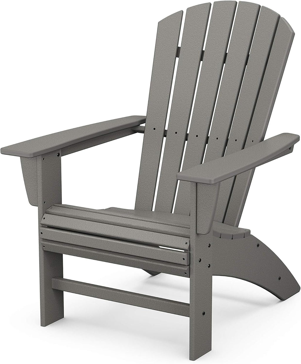 Nautical Curveback Adirondack Chair, HDPE Outdoor Patio Furniture for Deck, Pool, Garden, Made in USA