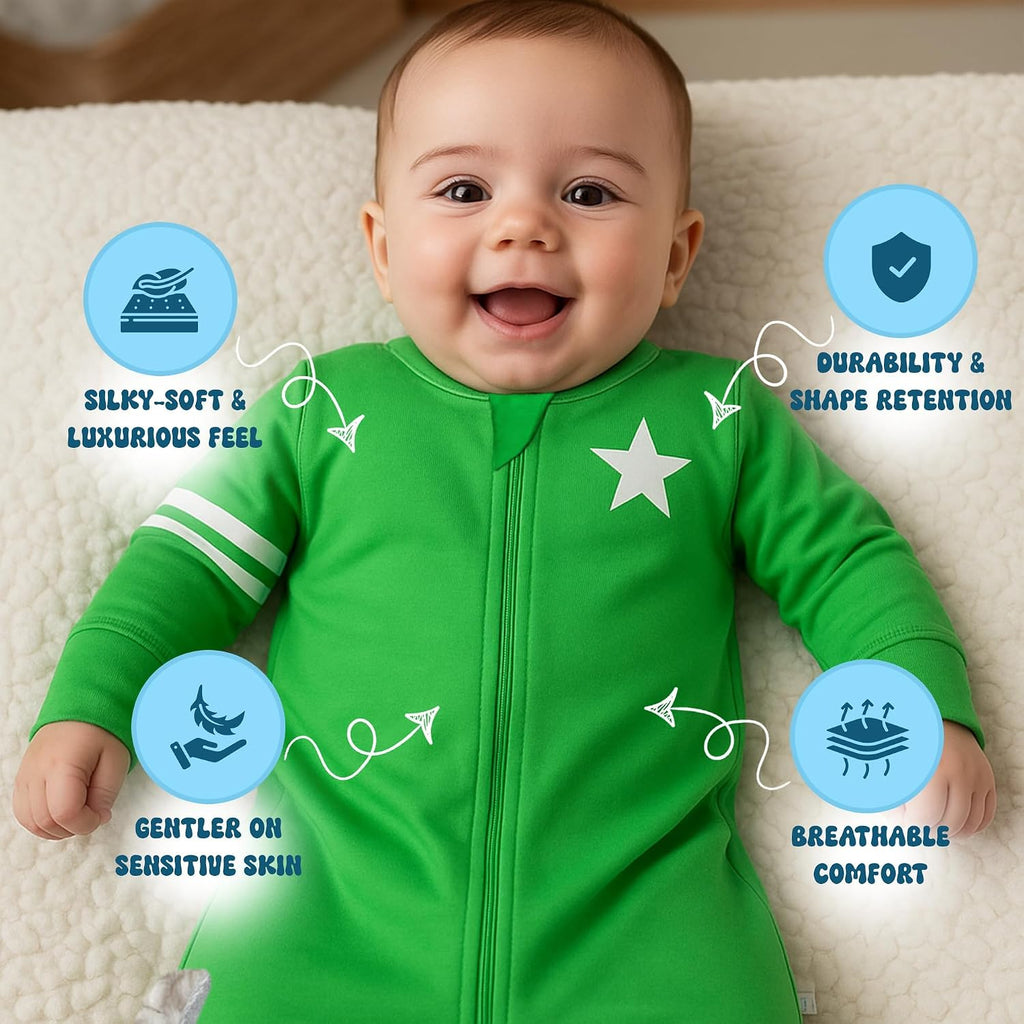 Long Sleeve Wearable Blanket Sleep Sack, Infant to Toddler Sleeping Bag, Choose from Months