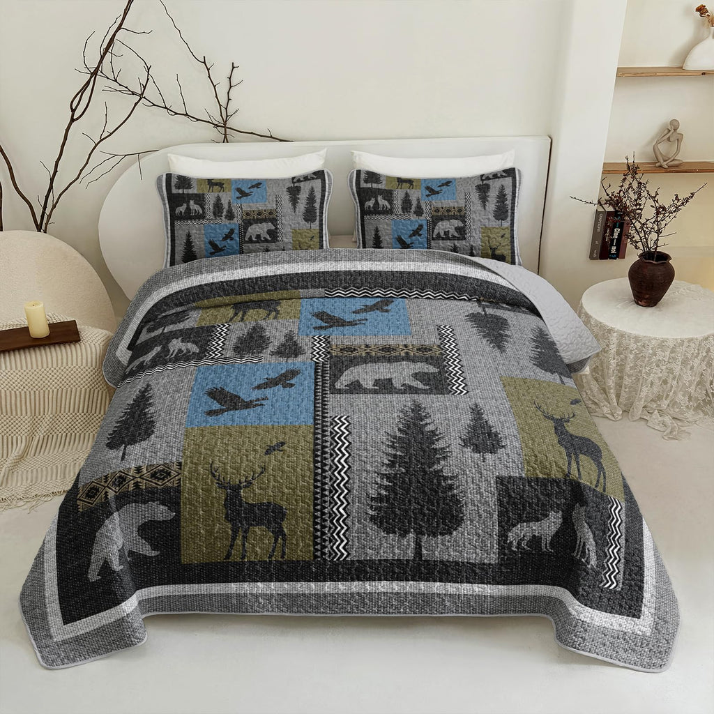 Farmhouse Quilt Set, Farmhouse Bedspread Coverlet Set