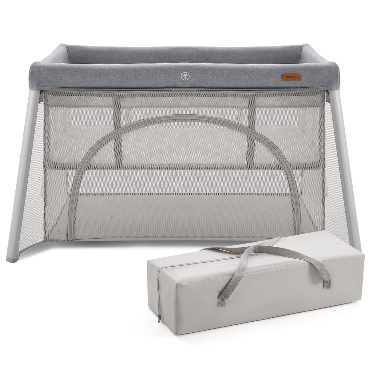 Rossi Travel Crib, Portable Baby Playard with Mattress for Toddlers