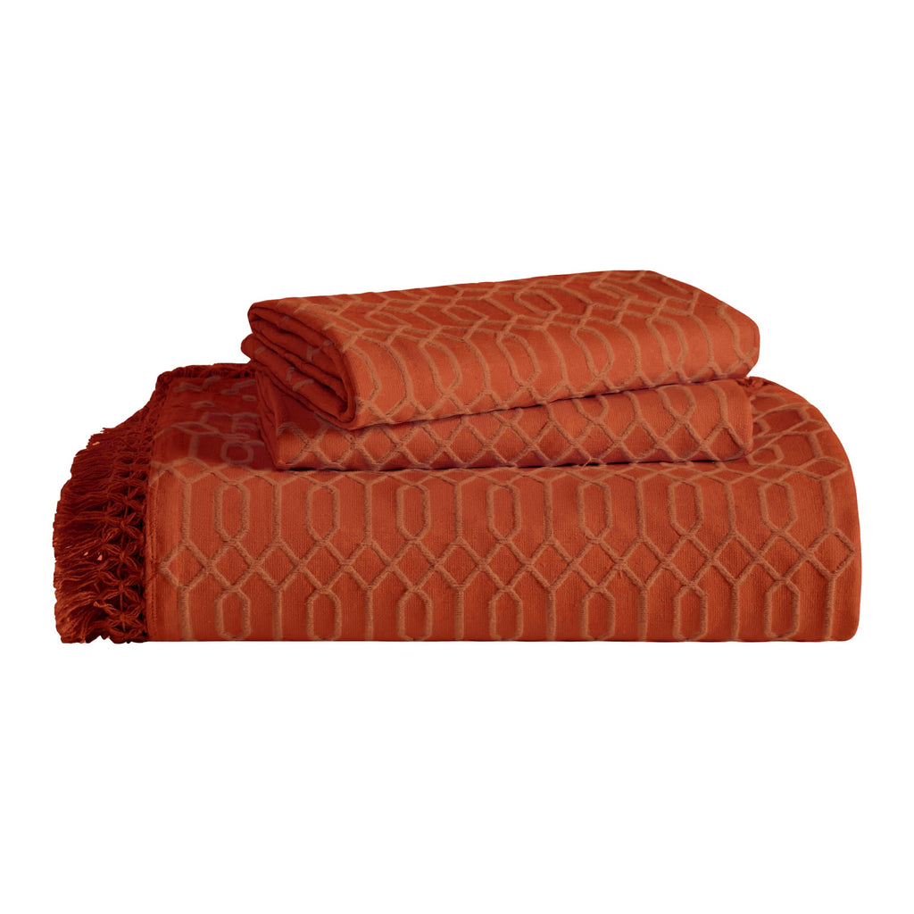 Remi Cotton Blend 3 Piece Bedspread Set, Home Bed Decor, Oversized Bedspread, 2 Pillow Shams, Medium Weight Blanket