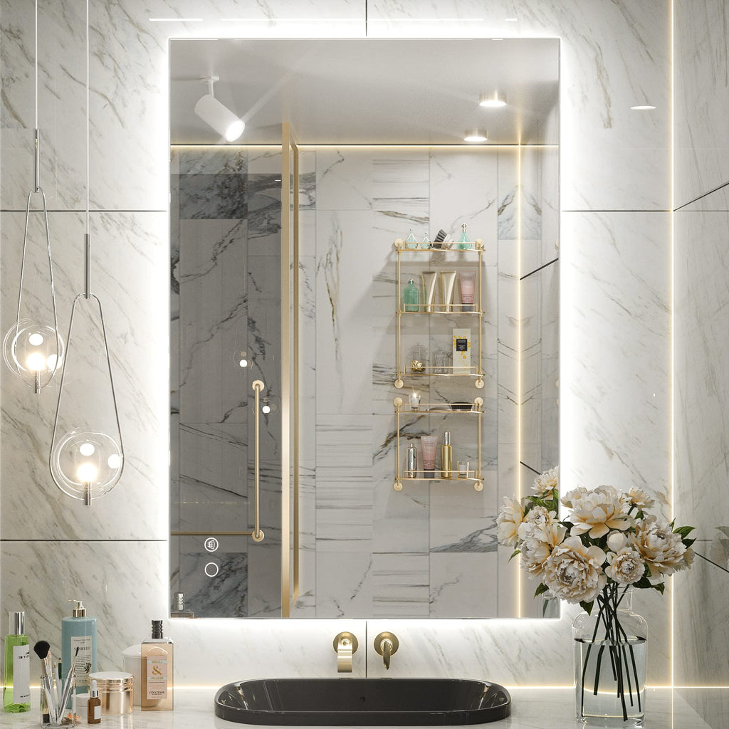 24 x 40 Inch LED Mirror, Backlit Mirror Dimmable