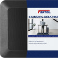 Anti Fatigue Mat for Standing, 9/10 Extra Thick Ergonomic Standing Desk Mat, Comfort Memory Foam Standing Mat at