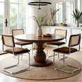 Natural Rattan Dining Chairs Set of 4, Modern Cesca Kitchen Chair