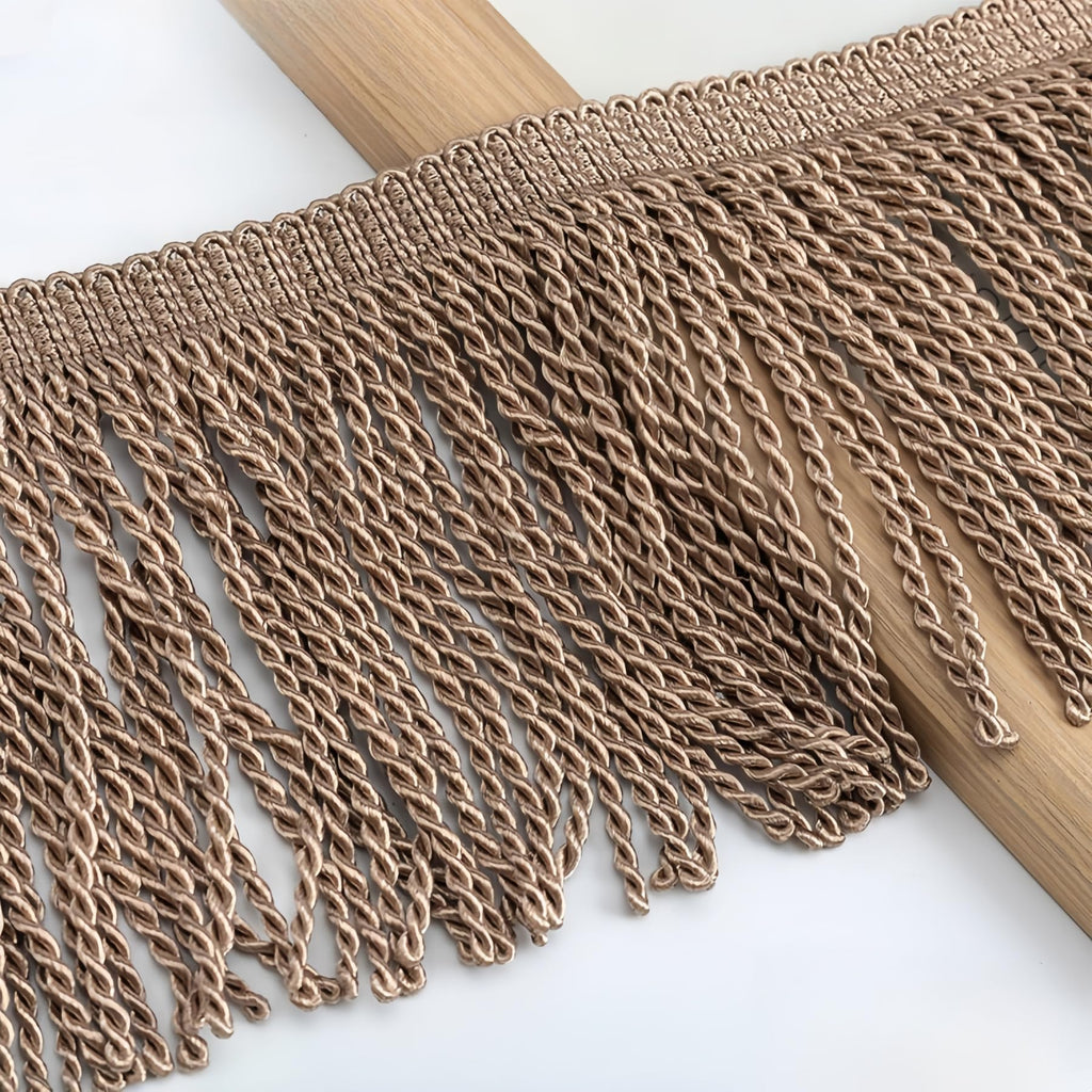 6 Inches Curtain Fringes Bullion Fringe Trim, Sewing Fabric Tassel Trims Embellishments Curtain Weights - 6.5 Yards
