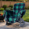 The Chair Blanket - Reversible, Waterproof & Polar-Lined - Stretchable Elastic Back - Original Patio Chair Cover