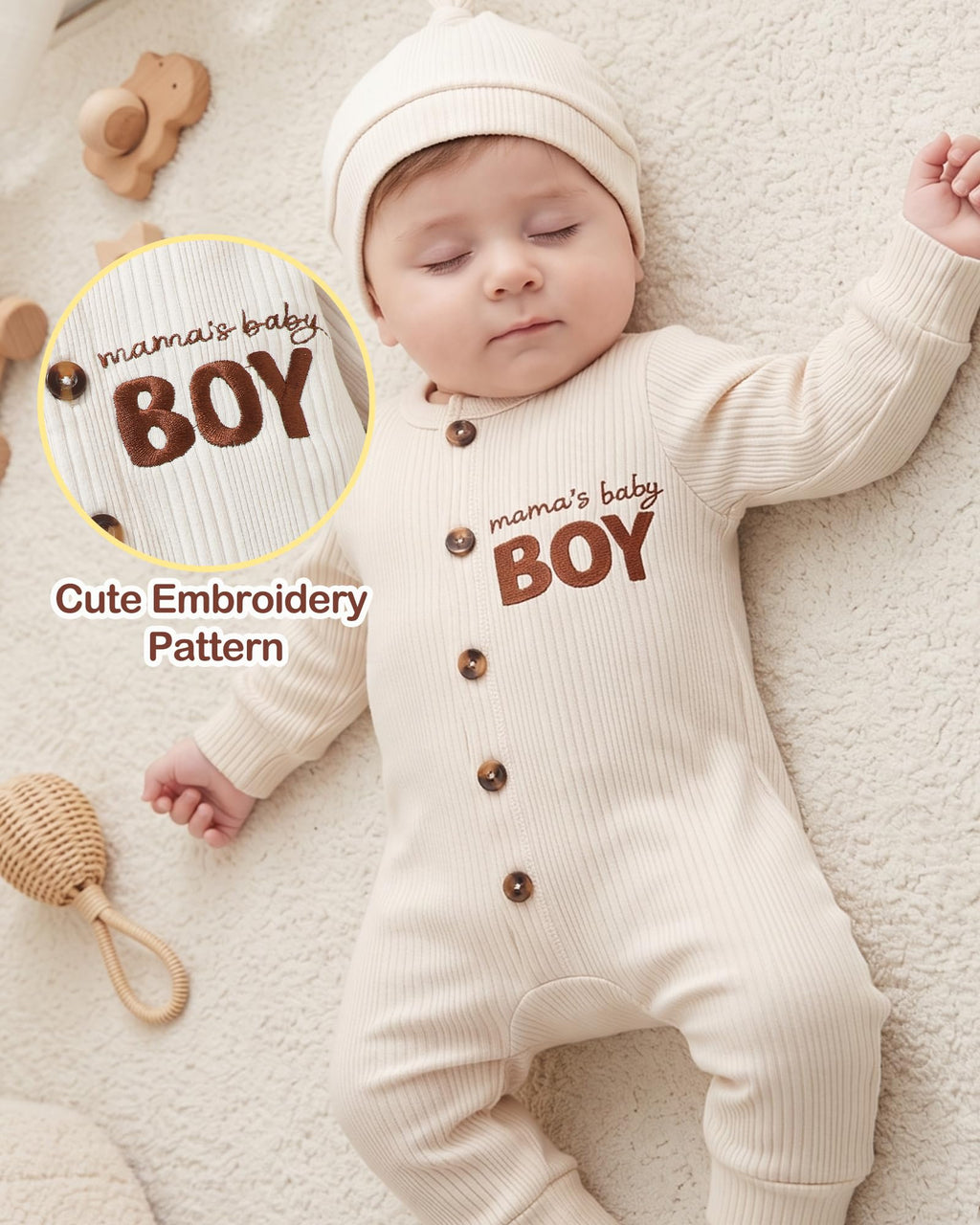 Preemie Baby Boy Clothes Newborn Outfits Unisex Baby Romper Hat Set