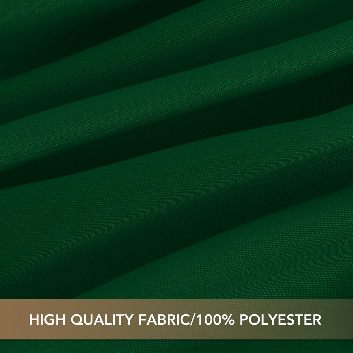 Round Tablecloth 120 Inch Fit 48-96 Inch Tables, 8 Pack Hunter Green